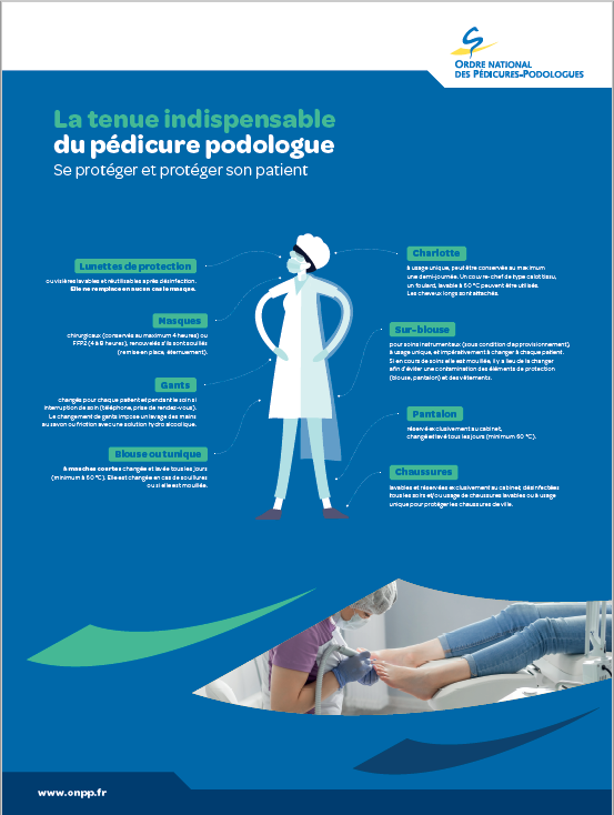 La tenue indispensable du pédicure-podologue