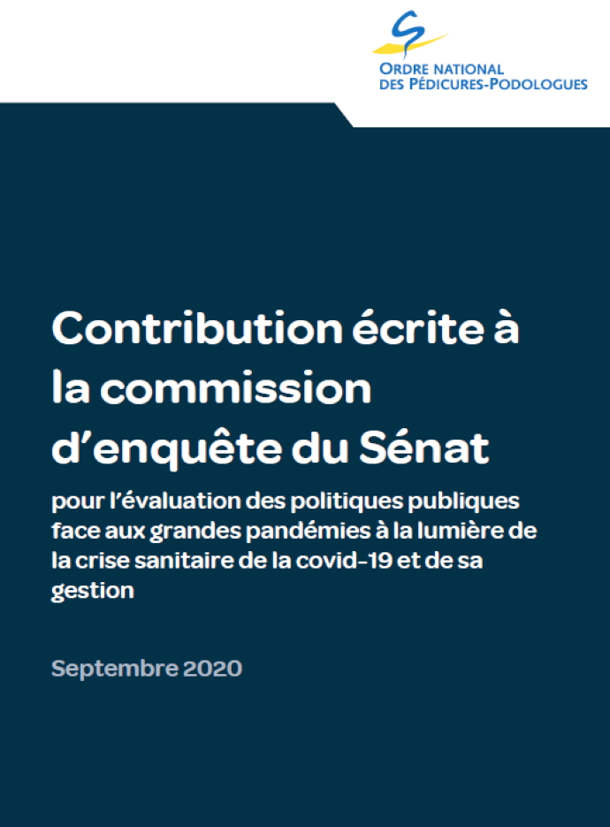 Contribution à la Commission d'enquête du Sénat