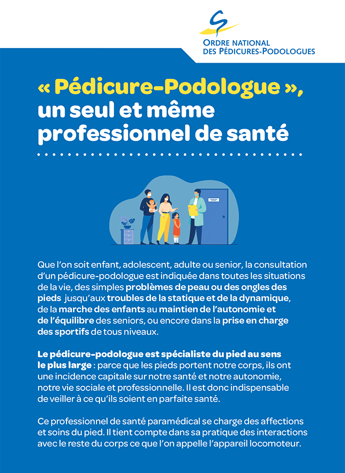 Présentation métier pédicure-podologue