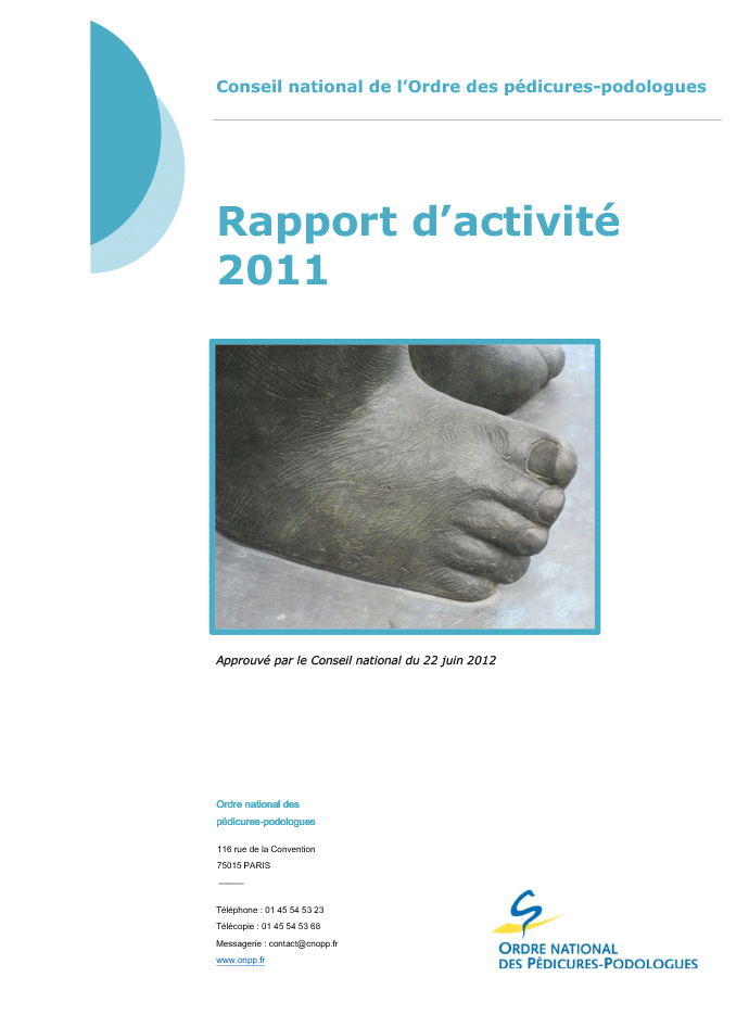 Rapport d'activité 2011 de l'ONPP