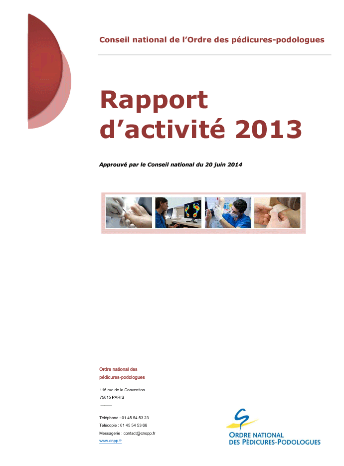 Rapport d'activité 2013