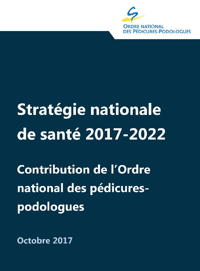 Contribution à la stratégie nationale de santé 2017-2022
